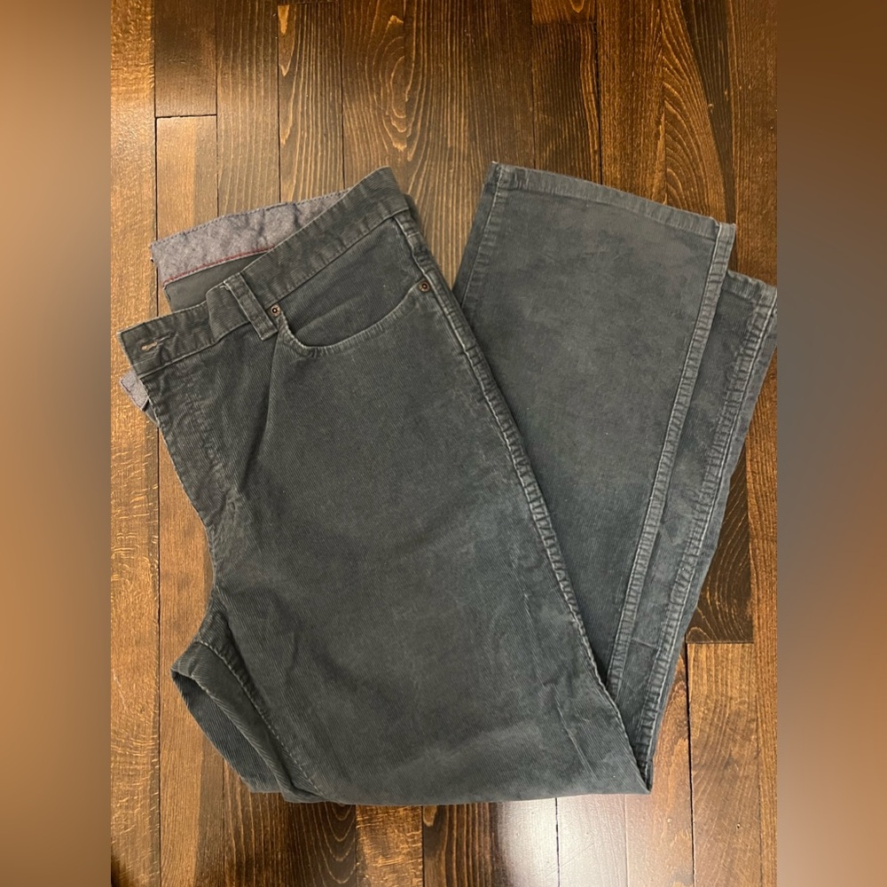 (SOLD) LL Bean blue/grey corduroy jeans